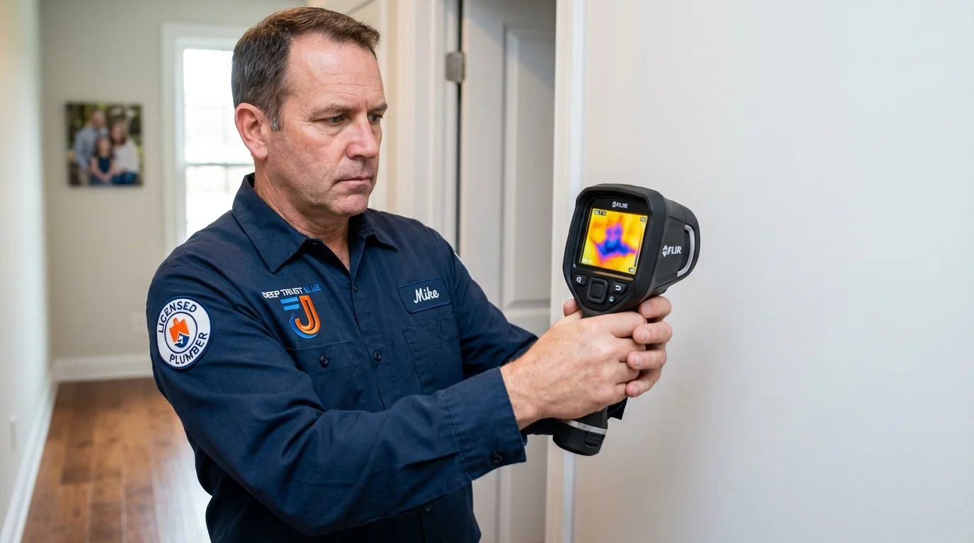 Thermal imaging leak detection by Johns Plumbing LLC in Oklahoma City